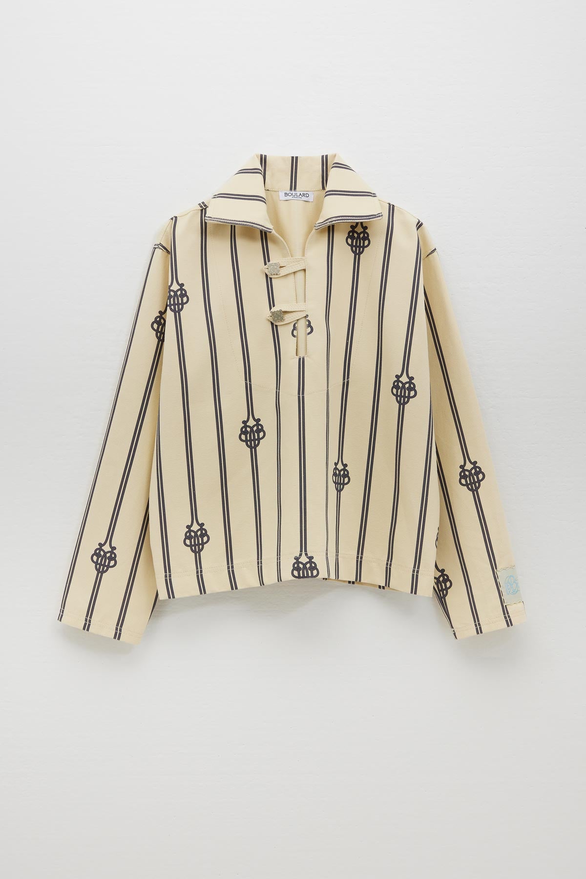 COTTON CANVAS "VAREUSE" JACKET WITH LARGE UB MONOGRAM