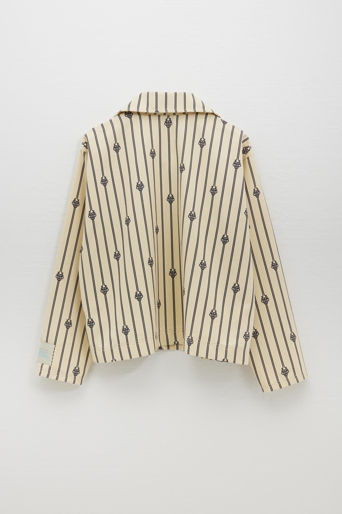 COTTON CANVAS "VAREUSE" JACKET WITH SHORT UB MONOGRAM