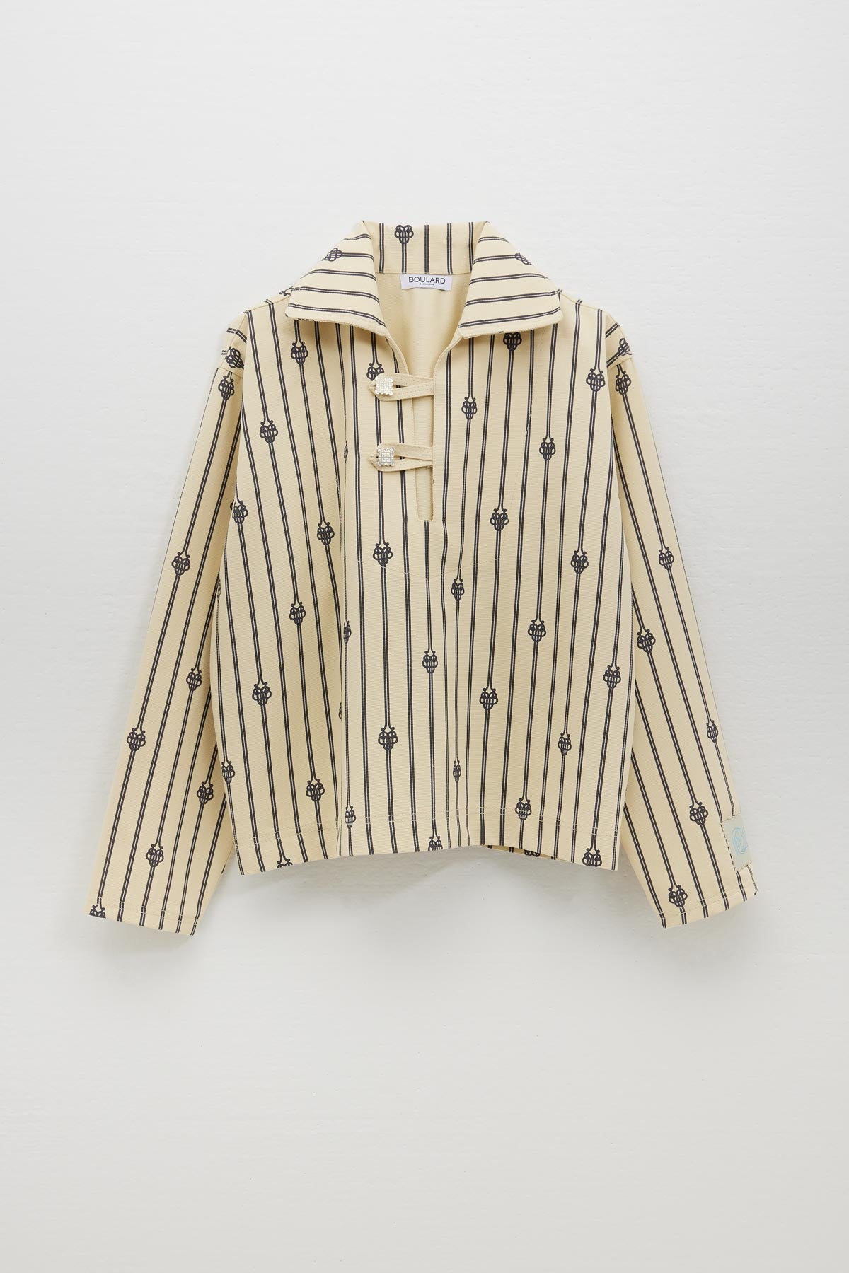 COTTON CANVAS "VAREUSE" JACKET WITH SHORT UB MONOGRAM