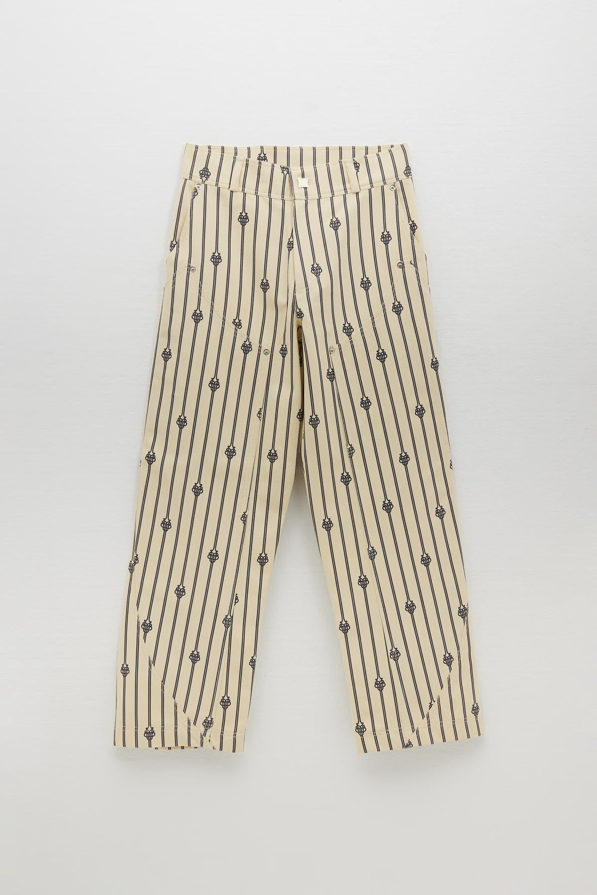 UB SHORT ROPE MONOGRAM COTTON CARPENTER PANTS