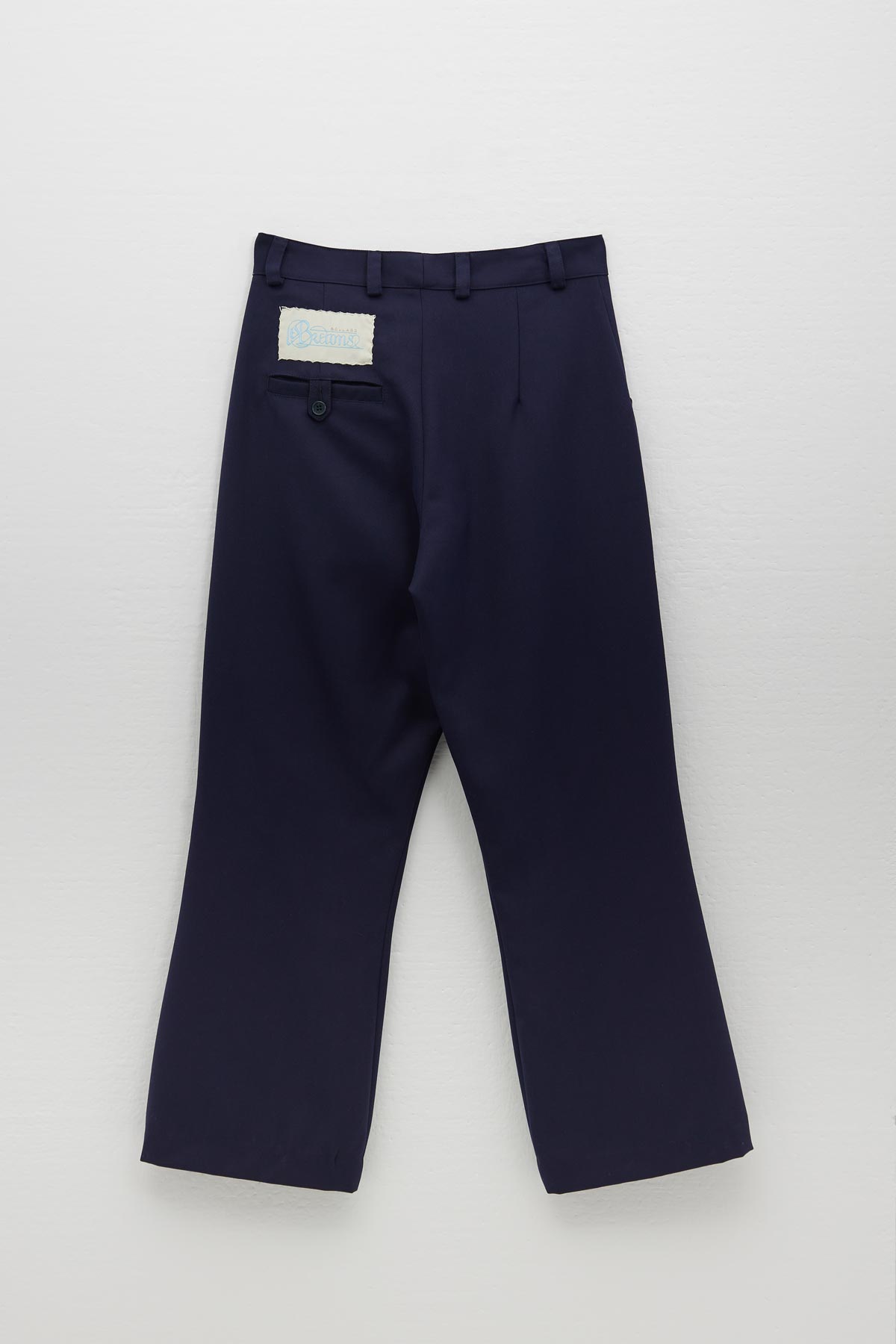 SAILOR TWILL FLARED PANTS WITH HAND STITCHED LABEL