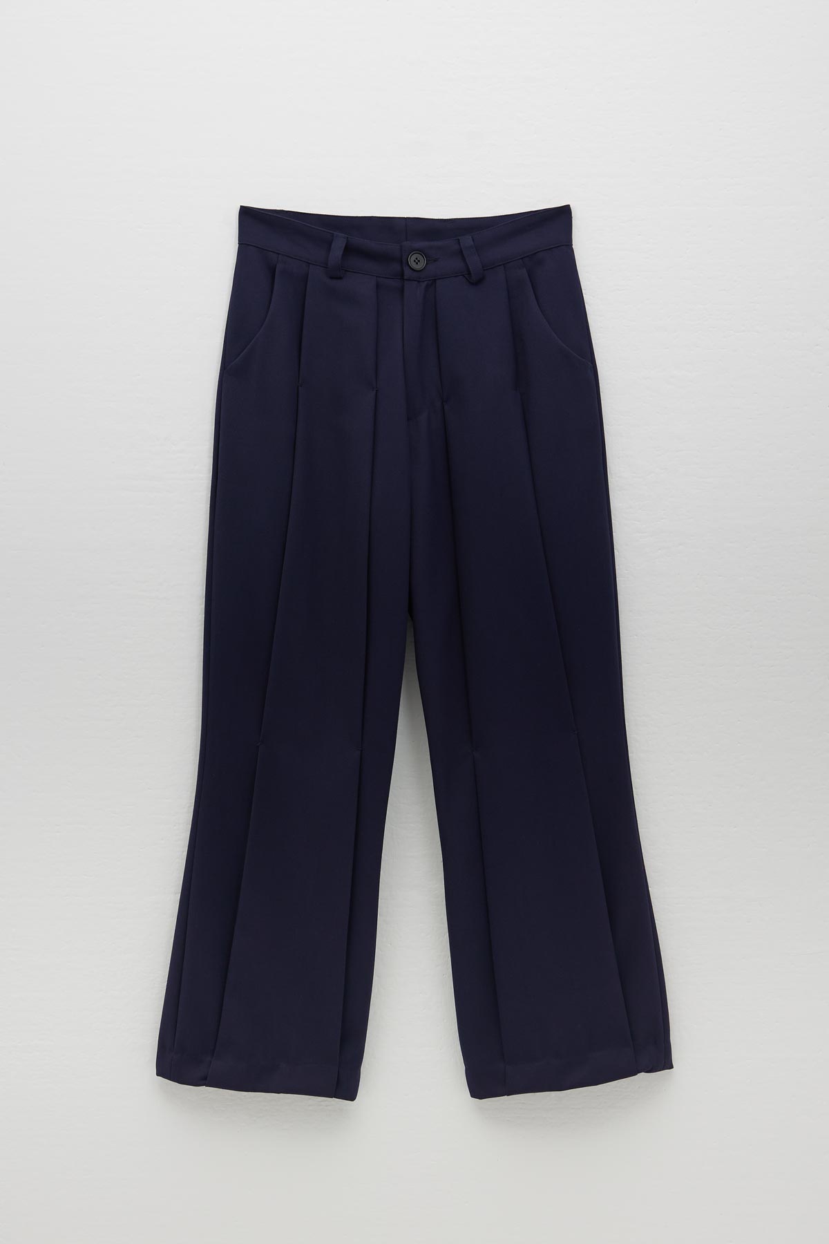 SAILOR TWILL FLARED PANTS WITH HAND STITCHED LABEL