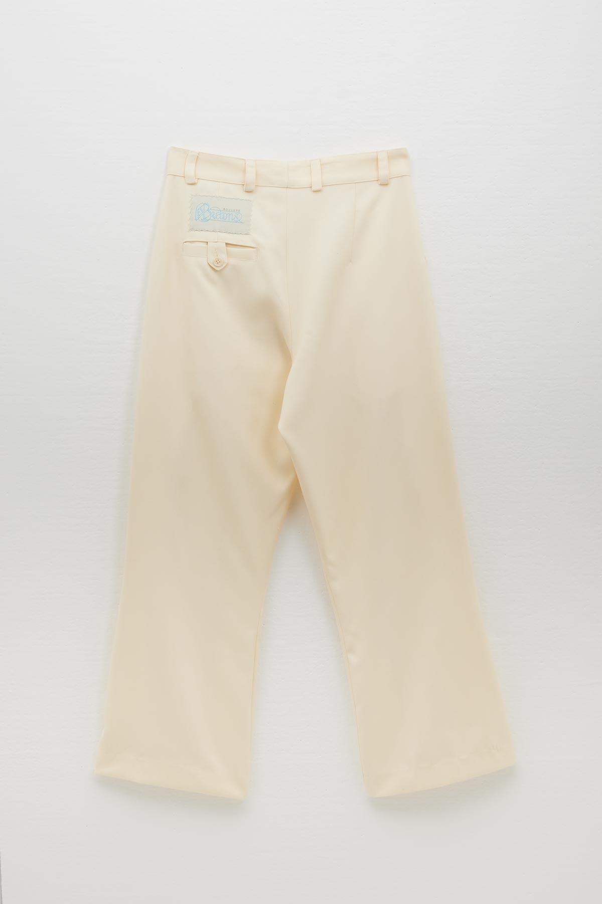SAILOR TWILL FLARED PANTS WITH HAND STITCHED LABEL