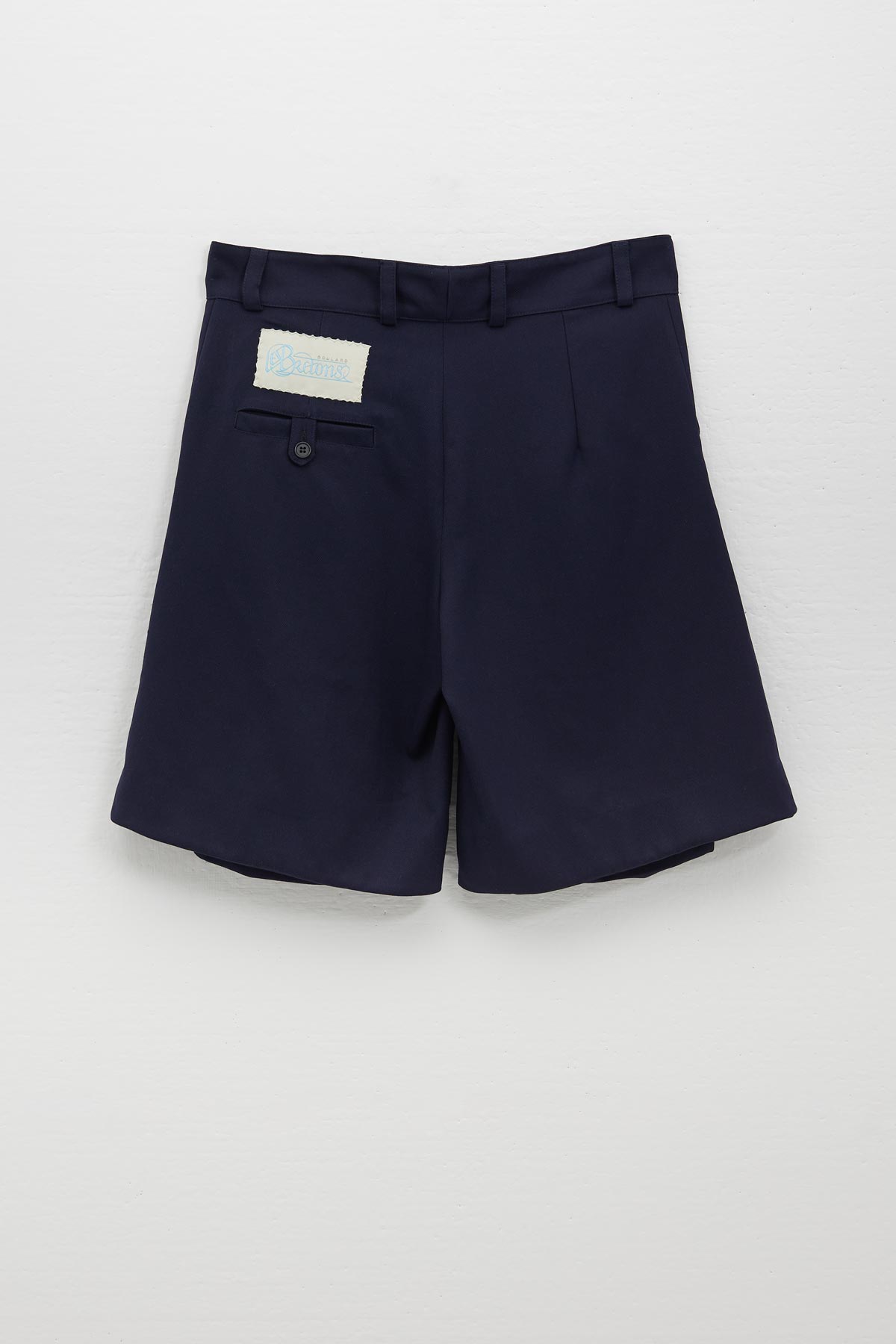 SAILOR TWILL SHORTS WITH HAND STITCHED LABEL