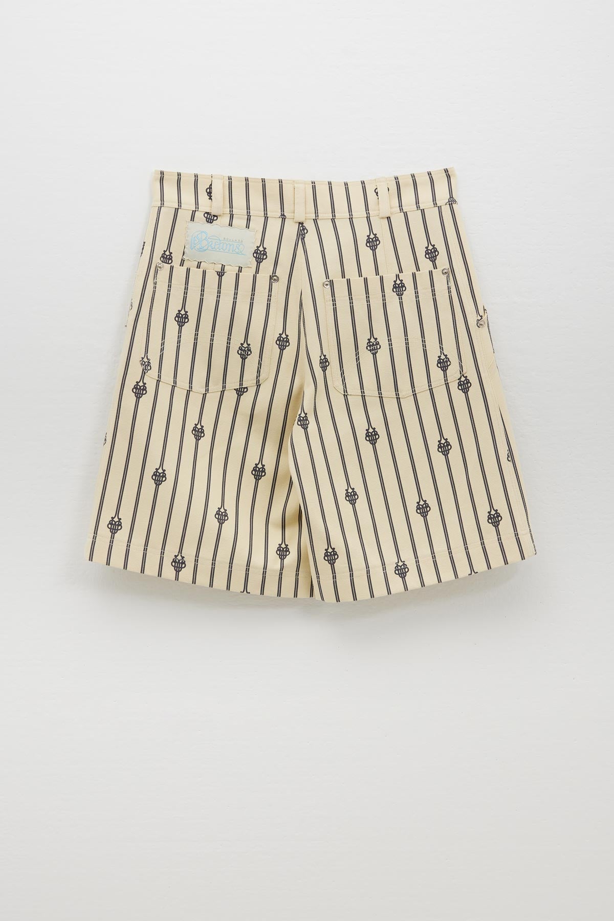 UB SHORT ROPE MONOGRAM COTTON CARPENTER SHORT PANTS