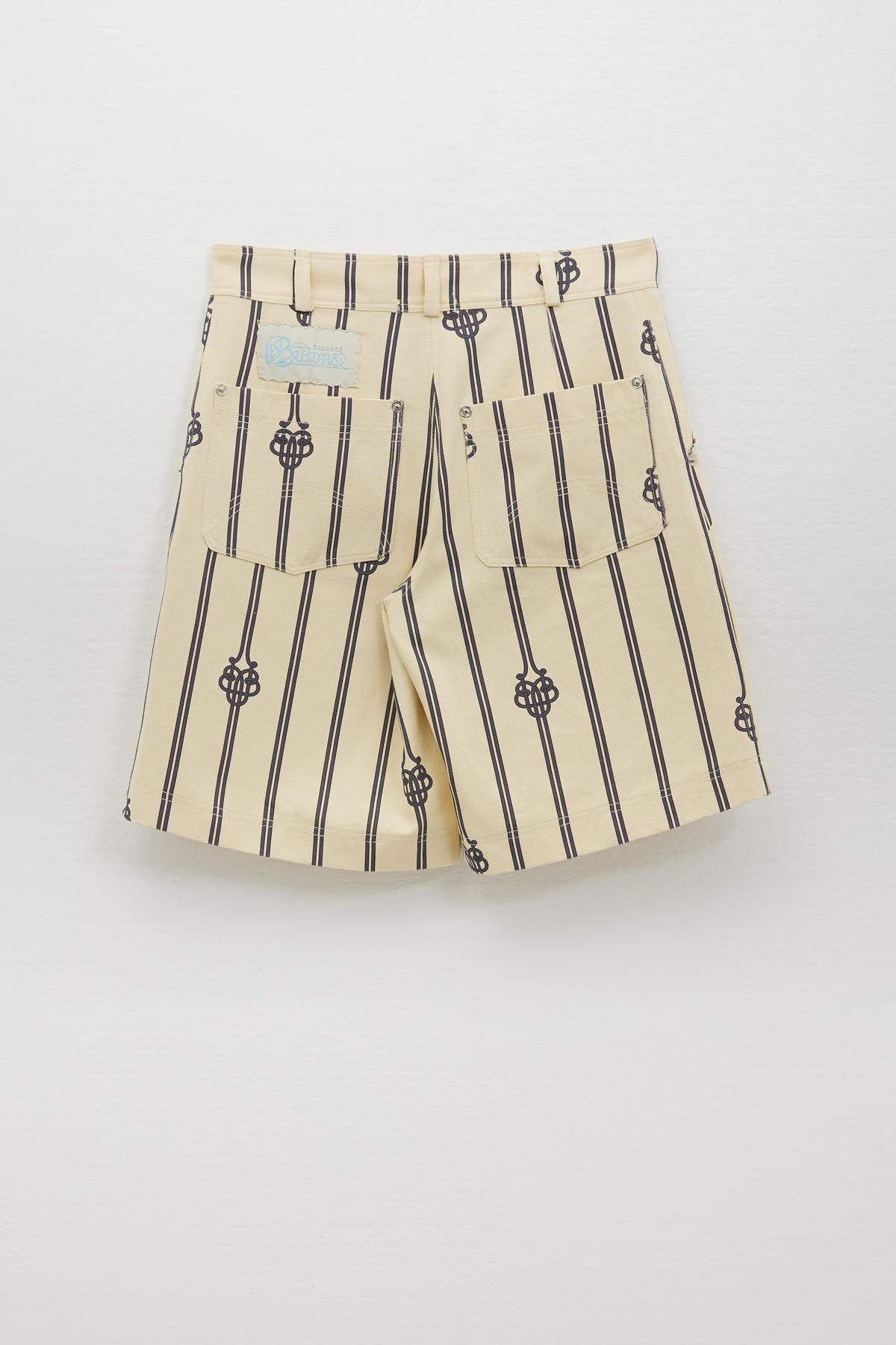 UB LARGE ROPE MONOGRAM COTTON CARPENTER SHORT PANTS
