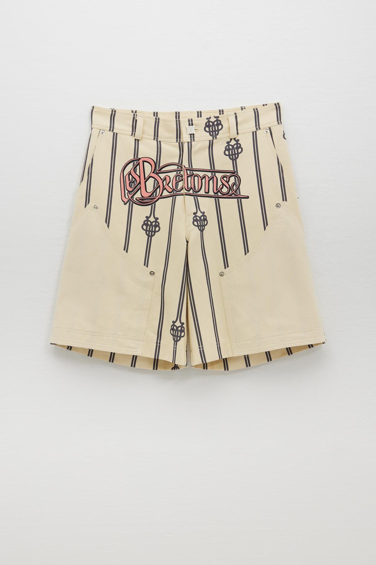 UB LARGE ROPE MONOGRAM COTTON CARPENTER SHORT PANTS