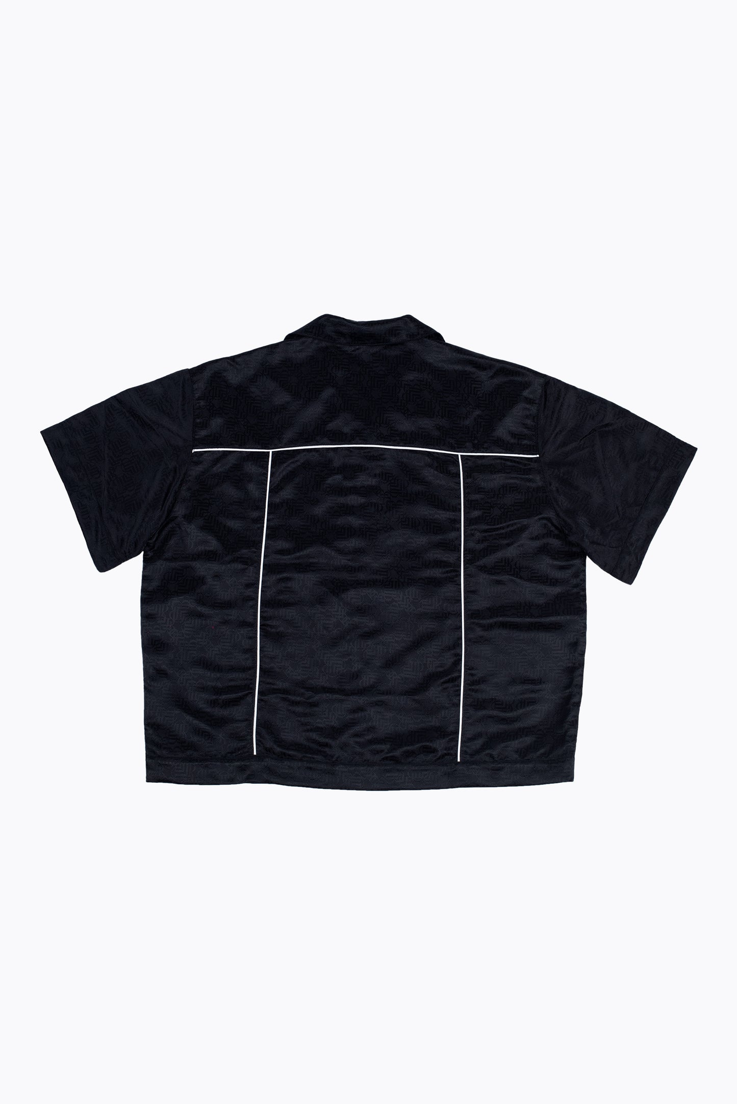 UB BLACK NYLON JACQUARD SHIRT