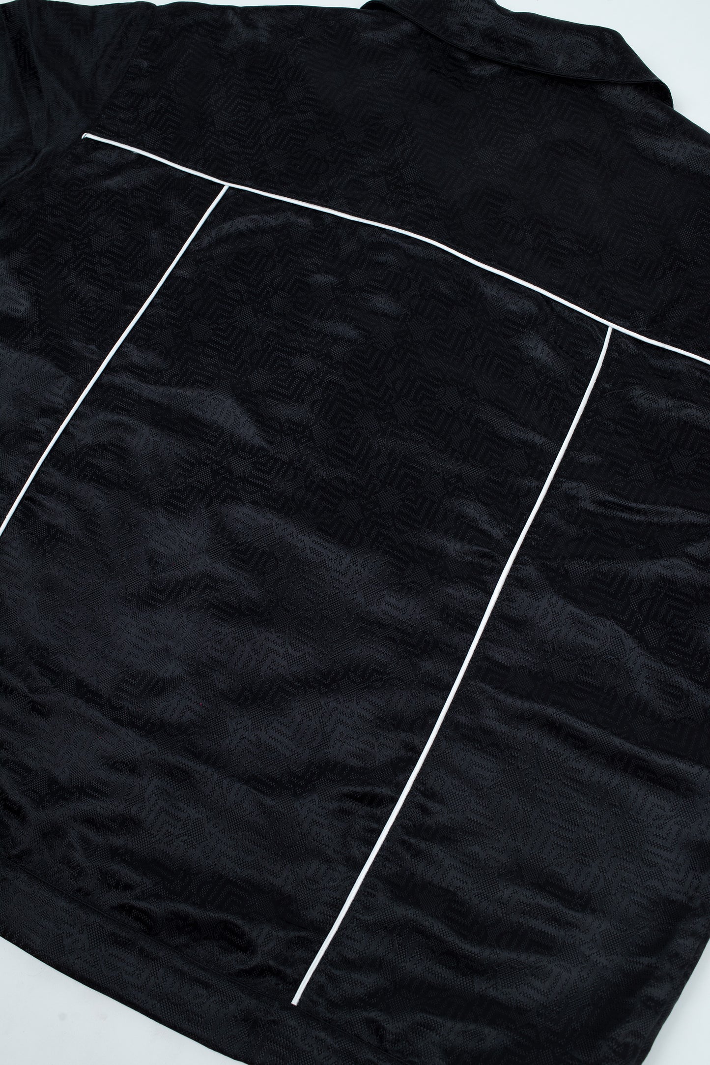 UB BLACK NYLON JACQUARD SHIRT