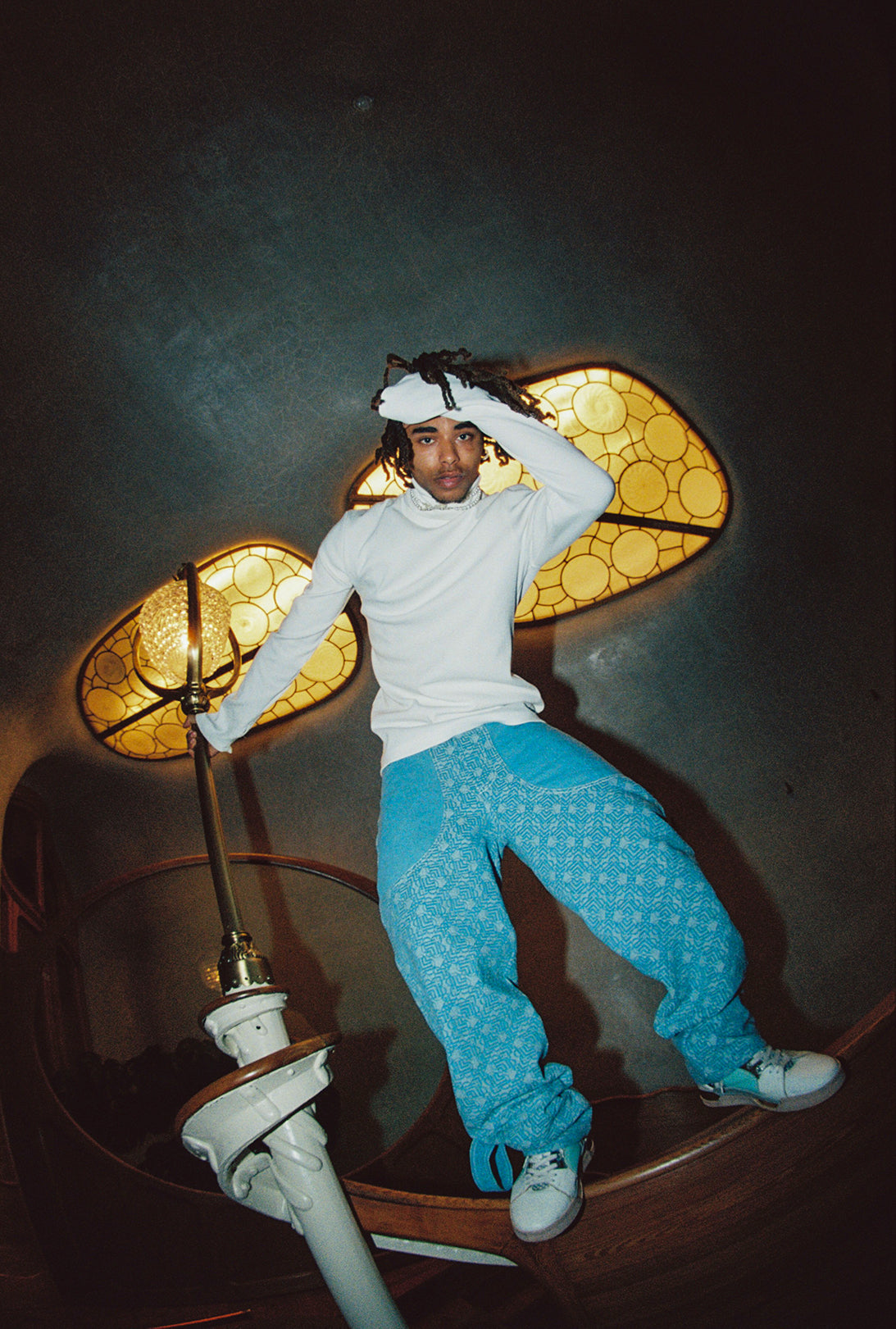 DENIM JACQUARD UB PANTS