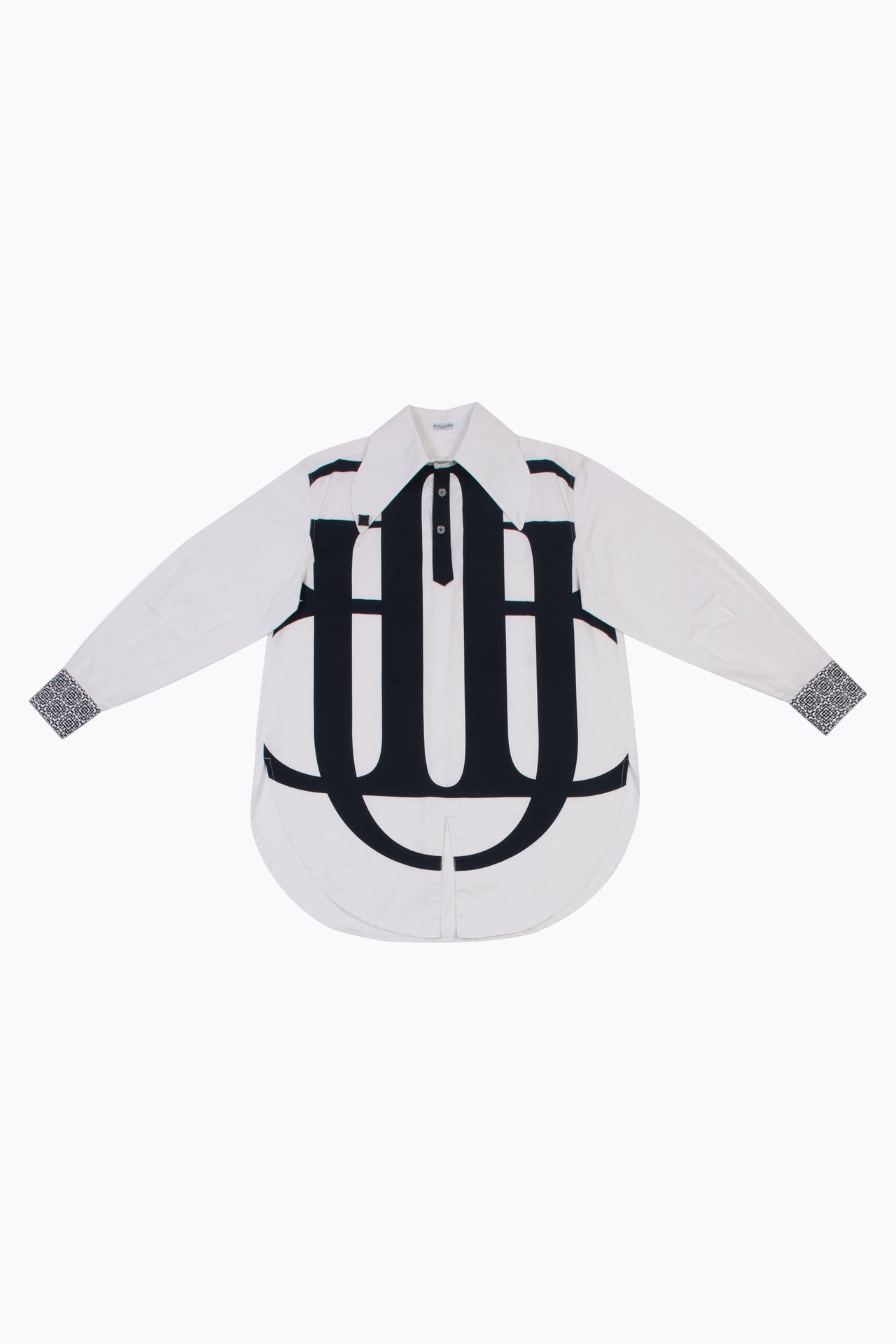 COTTON TWILL SHIRT WITH ALL-OVER PRINT UB