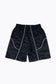 UB BLACK NYLON JACQUARD SHORTS